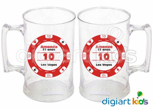 Adesivo Vinil para Caneca Las Vegas