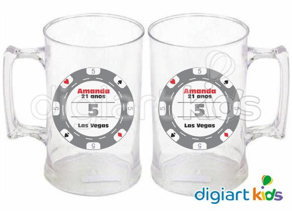 Adesivo Vinil para Caneca Las Vegas