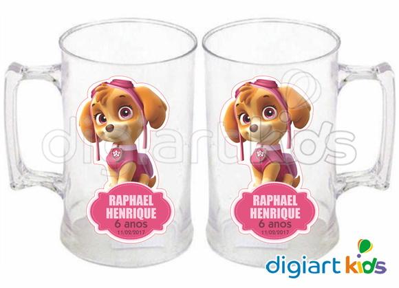 Adesivo Vinil para Caneca Patrulha Canina