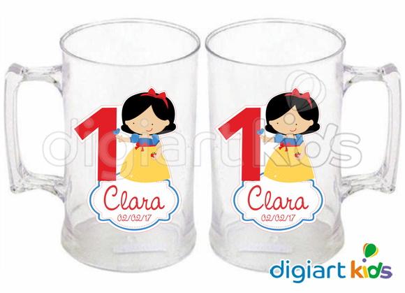 Adesivo Vinil para Caneca Branca de Neve