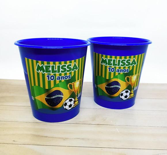 Baldinho de Pipoca Copa Brasil Futebol