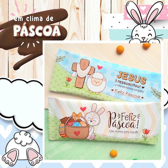 Barra de Chocolate Personalizada Páscoa