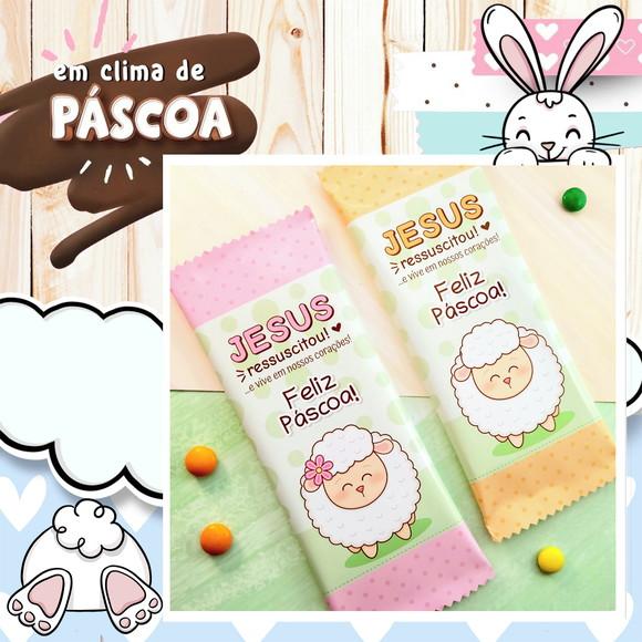 Barra de Chocolate Personalizada Páscoa