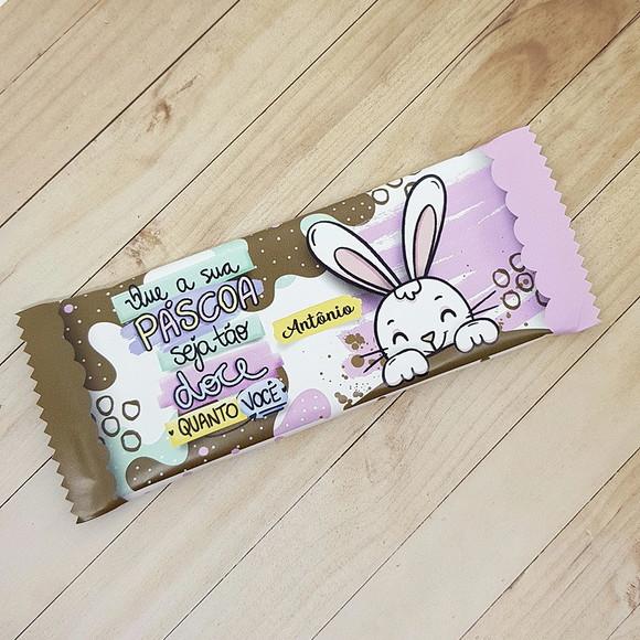 Barra de Chocolate Personalizada Páscoa Que Seja Doce Como