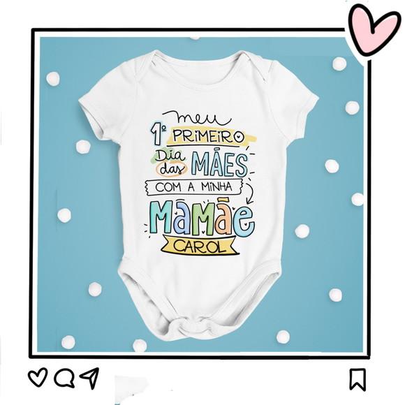 Body Meu Primeiro Dia das Mães - Menino