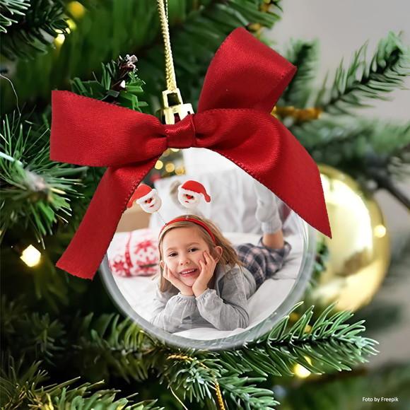 Bola de Natal Personalizada com Foto