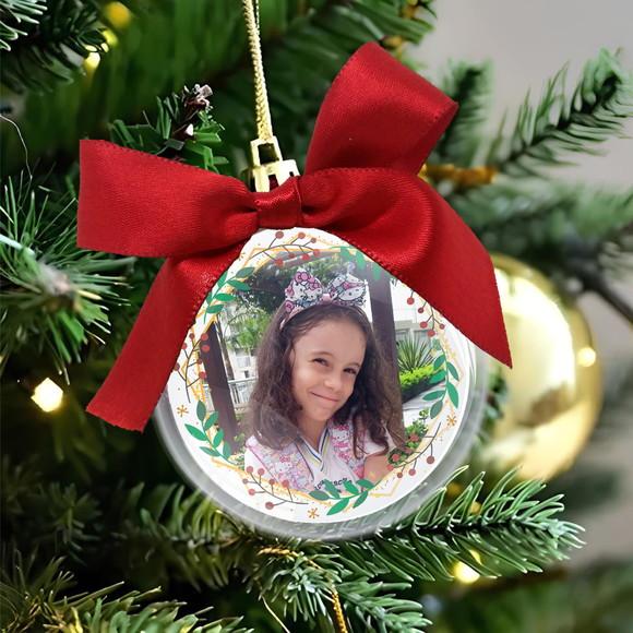 Bola de Natal Personalizada com Foto