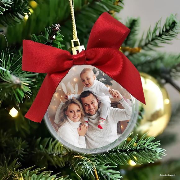 Bola de Natal Personalizada com Foto