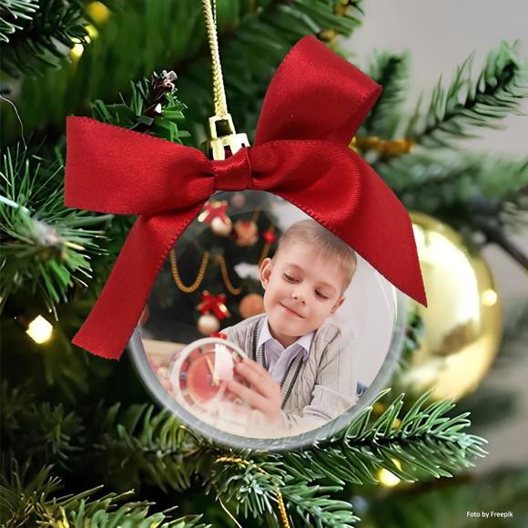 Bola de Natal Personalizada com Foto