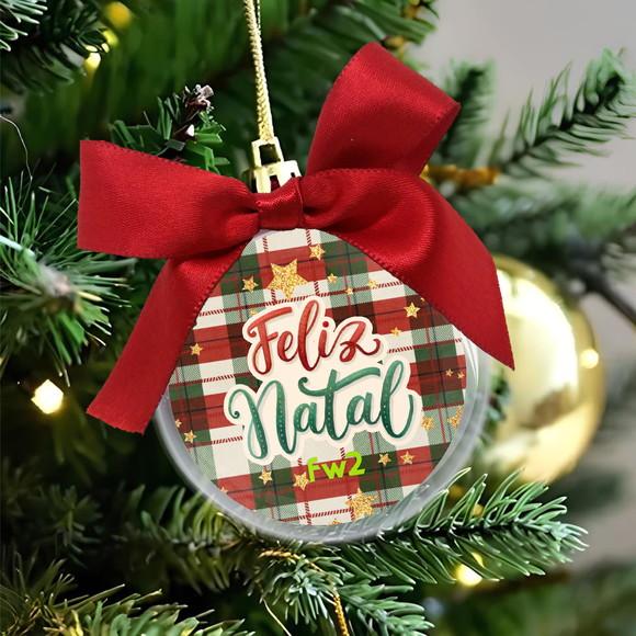 Bola de Natal Personalizada com Logo para Empresas
