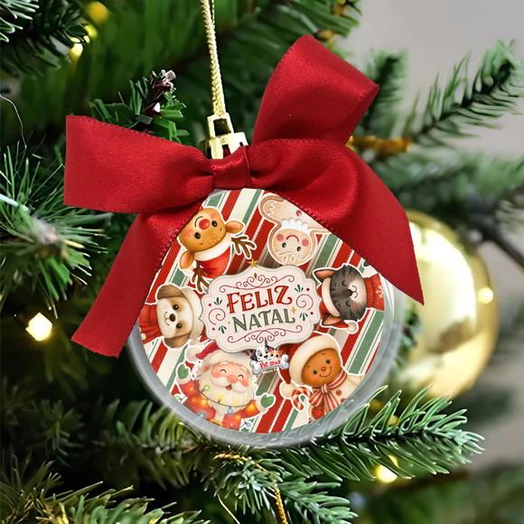 Bola de Natal Personalizada com Logo para Empresas