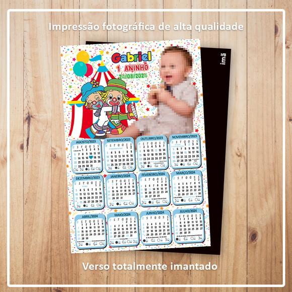 Calendário 10x15 cm com Imã Patati Patatá