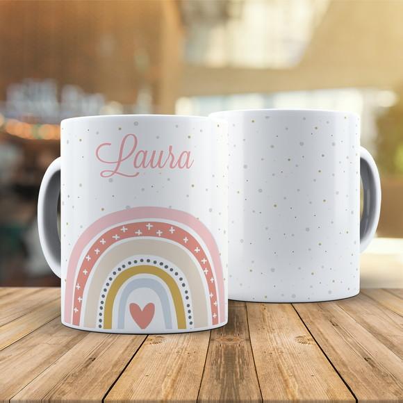 Caneca Arco-íris Boho