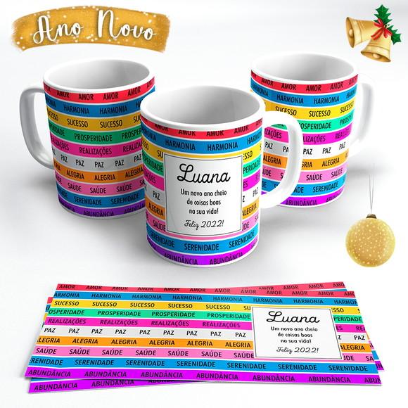 Caneca de Ano Novo - Desejos - Positividade
