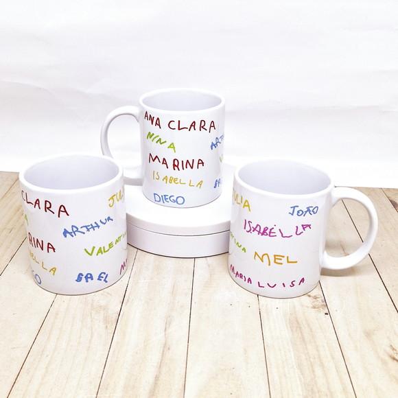 Caneca de Cerâmica com Assinaturas (reais)