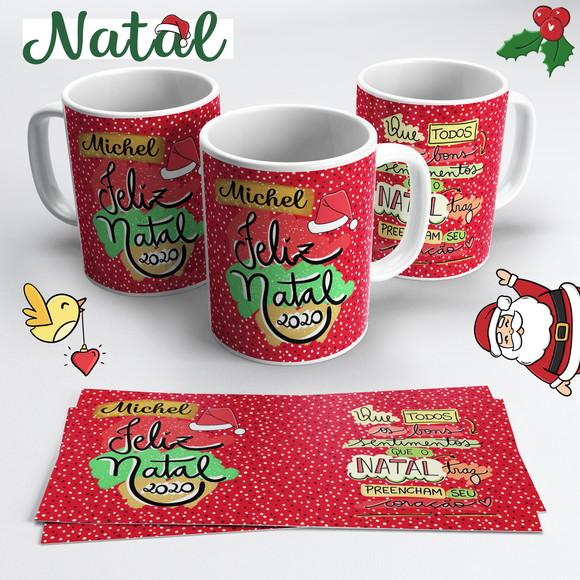 Caneca de Cerâmica Feliz Natal 2023