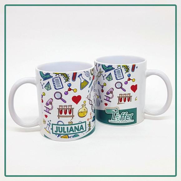 Caneca de Cerâmica Laboratório com Logo + Caixinha