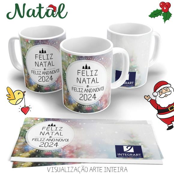 Caneca de Cerâmica Natal e Ano Novo
