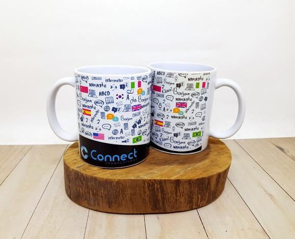 Caneca de Cerâmica Tradutor com ou sem Logo