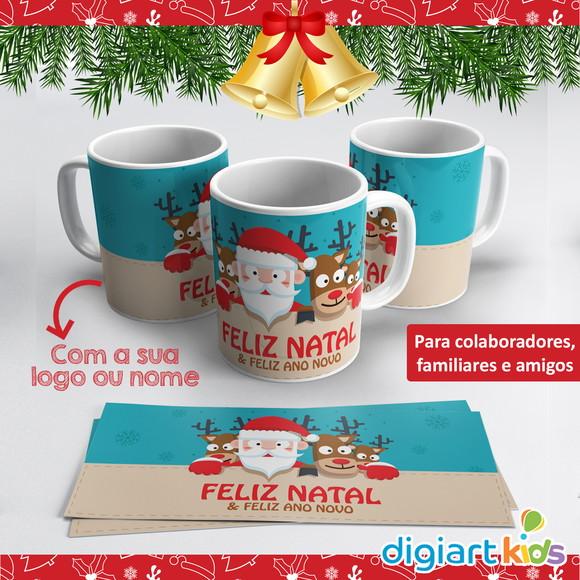 Caneca de Natal Papai Noel
