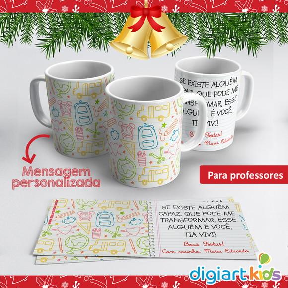 Caneca de Natal para Professores