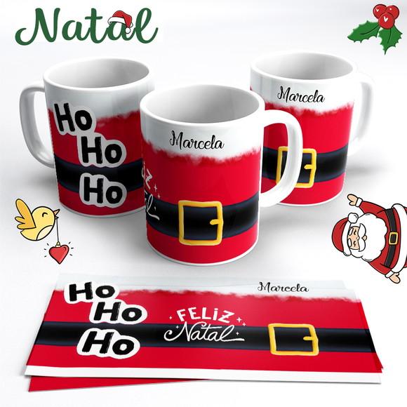 Caneca de Natal Roupa do Noel