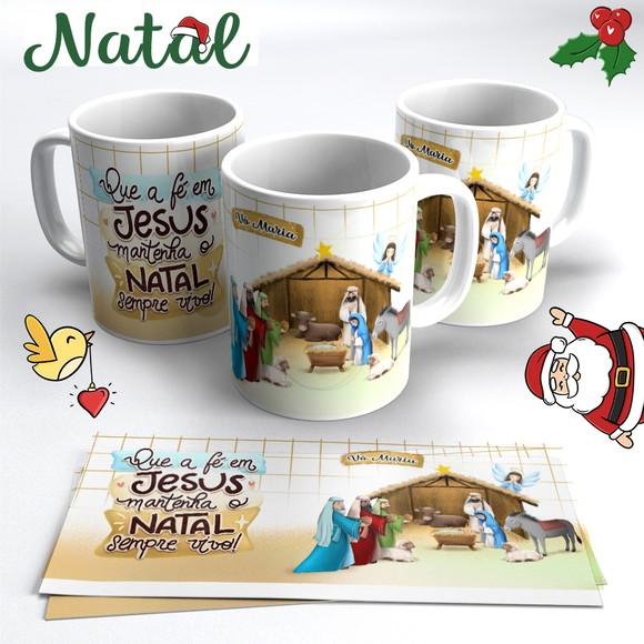 Caneca de Natal Presépio Menino Jesus