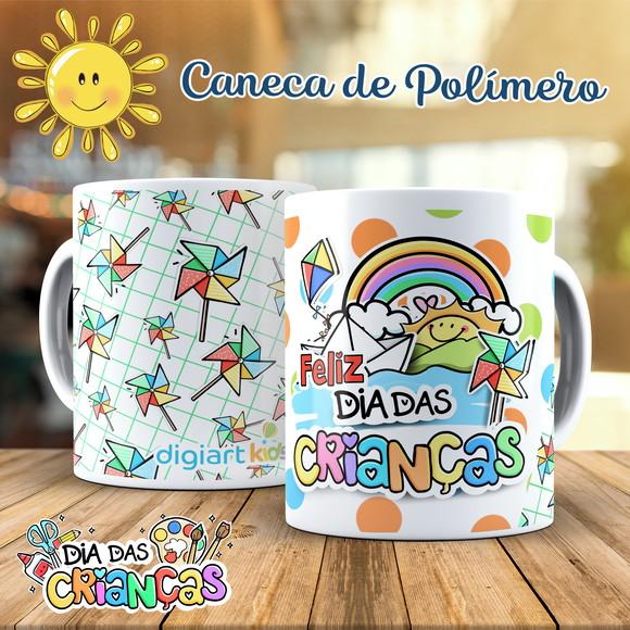 Caneca Dia das Crianças Cataventos