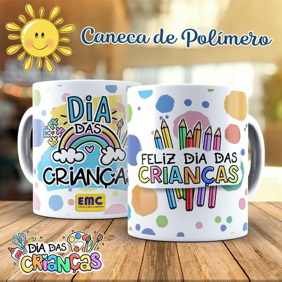 Caneca Dia das Crianças Lápis Colorido