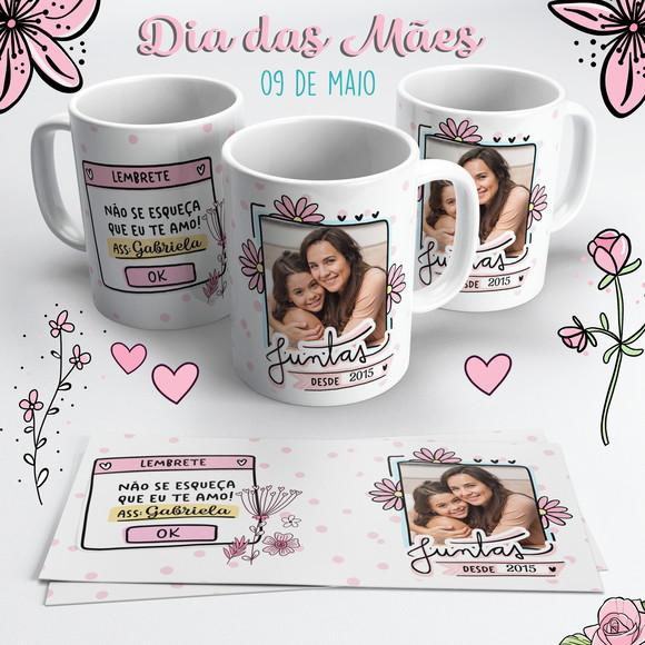 Caneca Dia das Mães com Foto - Eu Te Amo