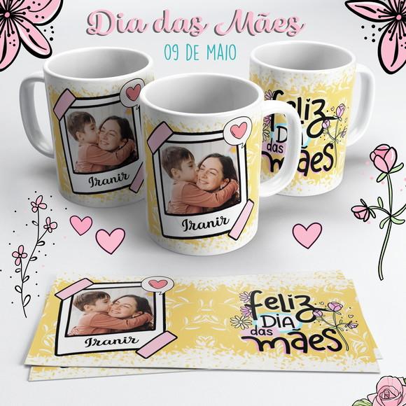 Caneca Dia das Mães com Foto - Feliz dia das Mães