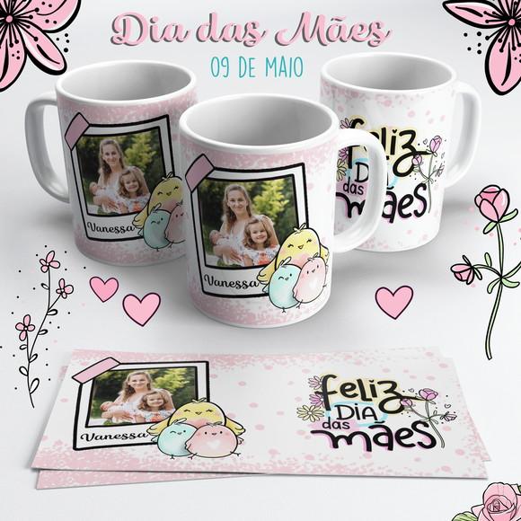 Caneca Dia das Mães com Foto - Feliz Dia das Mães