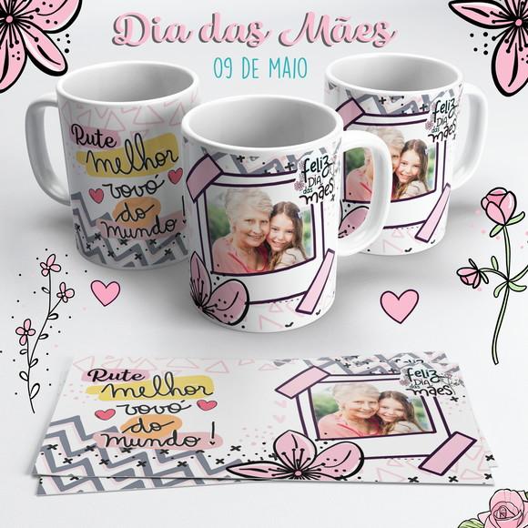 Caneca Dia das Mães com Foto - Melhor Vovó do Mundo