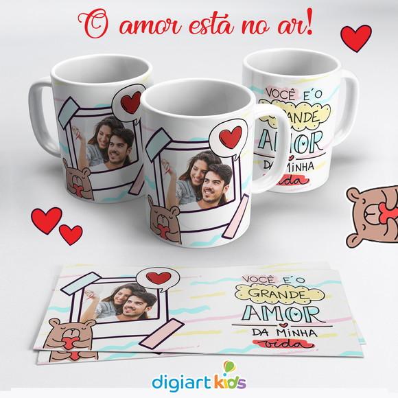 Caneca Dia dos Namorados com Foto Você é o Grande Amor