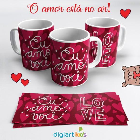 Caneca Dia dos Namorados Eu Amo Você