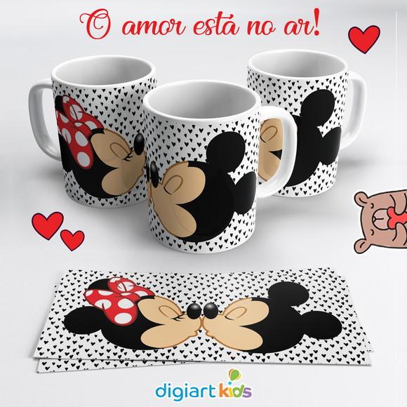 Caneca Dia dos Namorados Mickey e Minnie