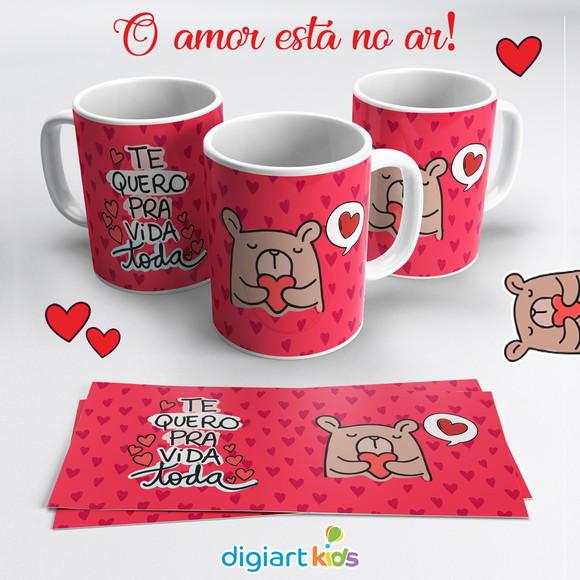 Caneca Dia dos Namorados Te Quero Para Vida Toda
