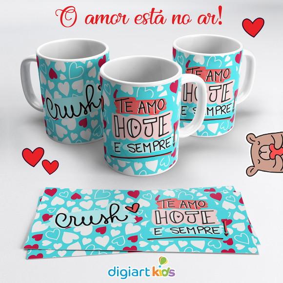 Caneca Dia dos Namorados Te Amo Hoje e Sempre