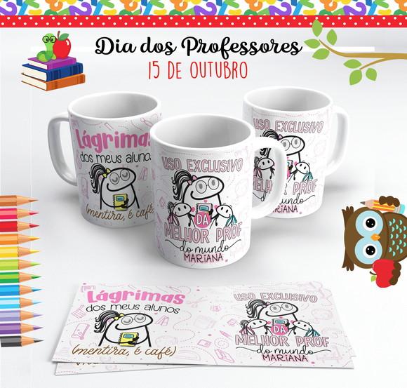 Caneca Dia dos Professores Flork Uso Exclusivo Professora