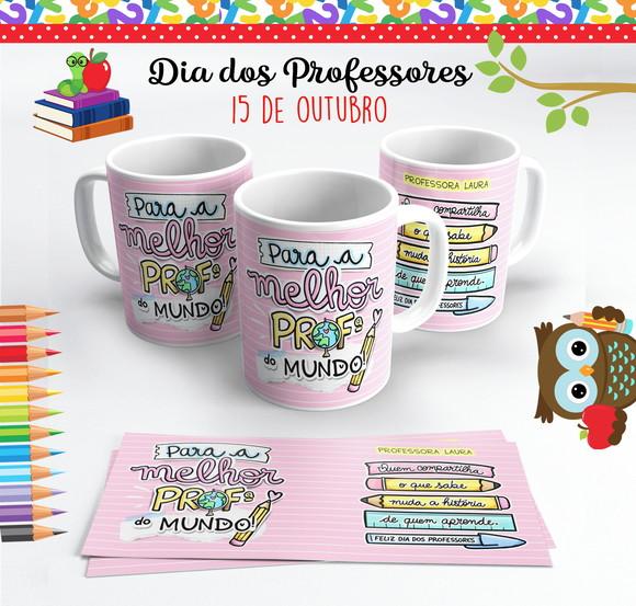Caneca Dia dos Professores Melhor Professora do Mundo