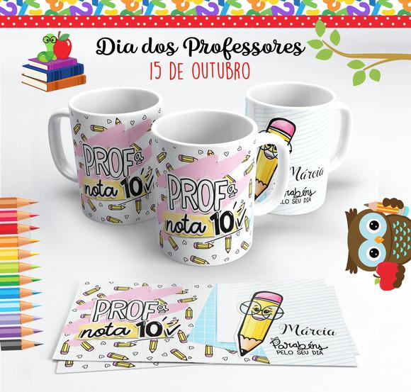 Caneca Dia dos Professores Professora Nota 10