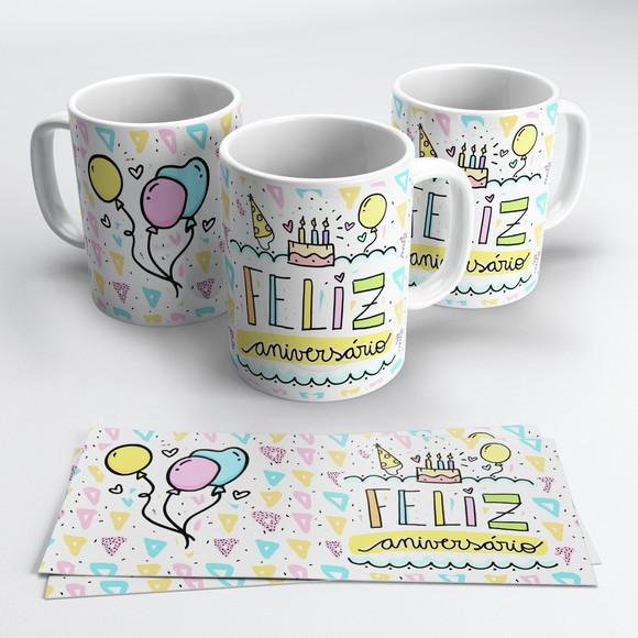 Caneca Feliz Aniversário