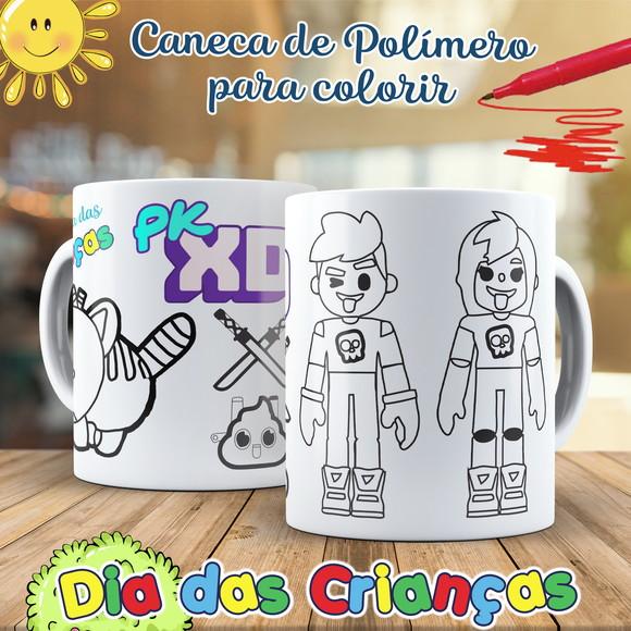 Caneca para Colorir Pk Xd