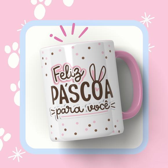 Caneca Personalizada Feliz Páscoa pra Você