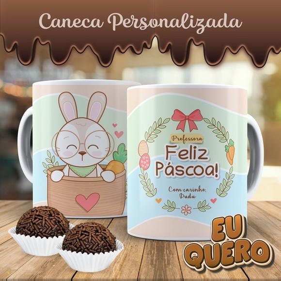 Caneca Personalizada Páscoa Coelhinho Cute