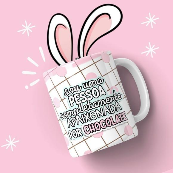 Caneca Personalizada Páscoa Apaixonada Por Chocolate