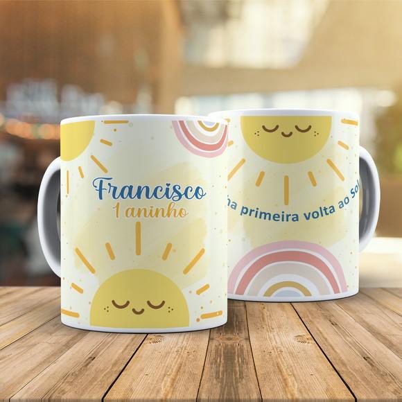Caneca Primeira Volta ao Sol