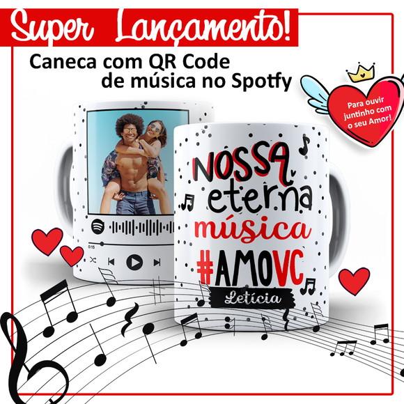 Caneca QR Code Dia dos Namorados com Foto