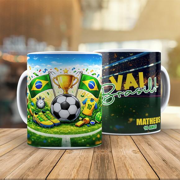 Caneca Torcida Brasil - Rumo ao Hexa