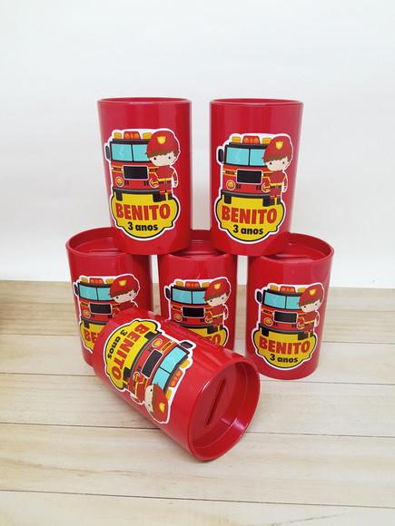 Cofrinho Personalizado Bombeiro